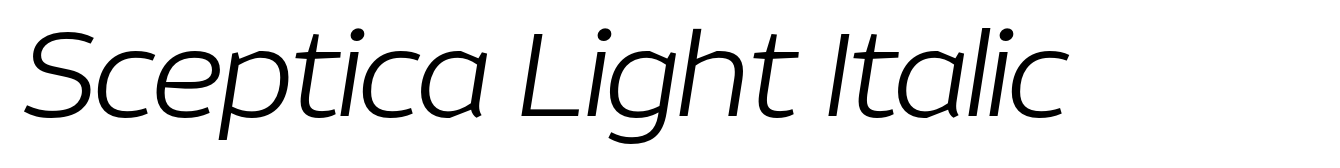 Sceptica Light Italic